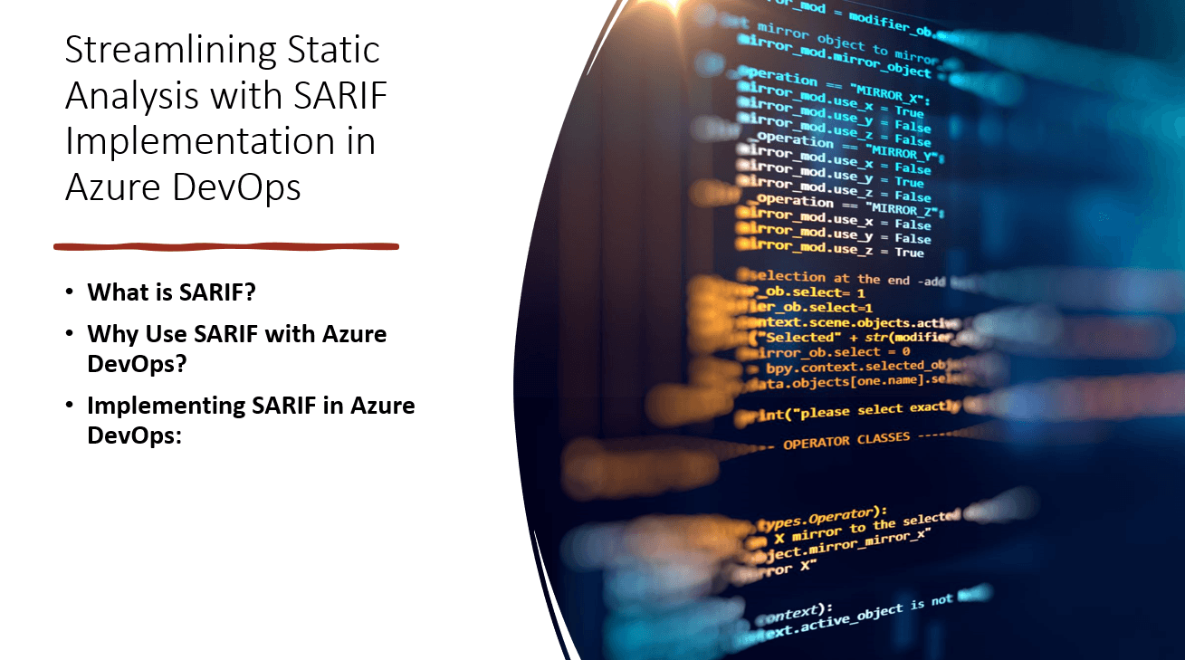 Streamlining Static Analysis with SARIF Implementation in Azure DevOps