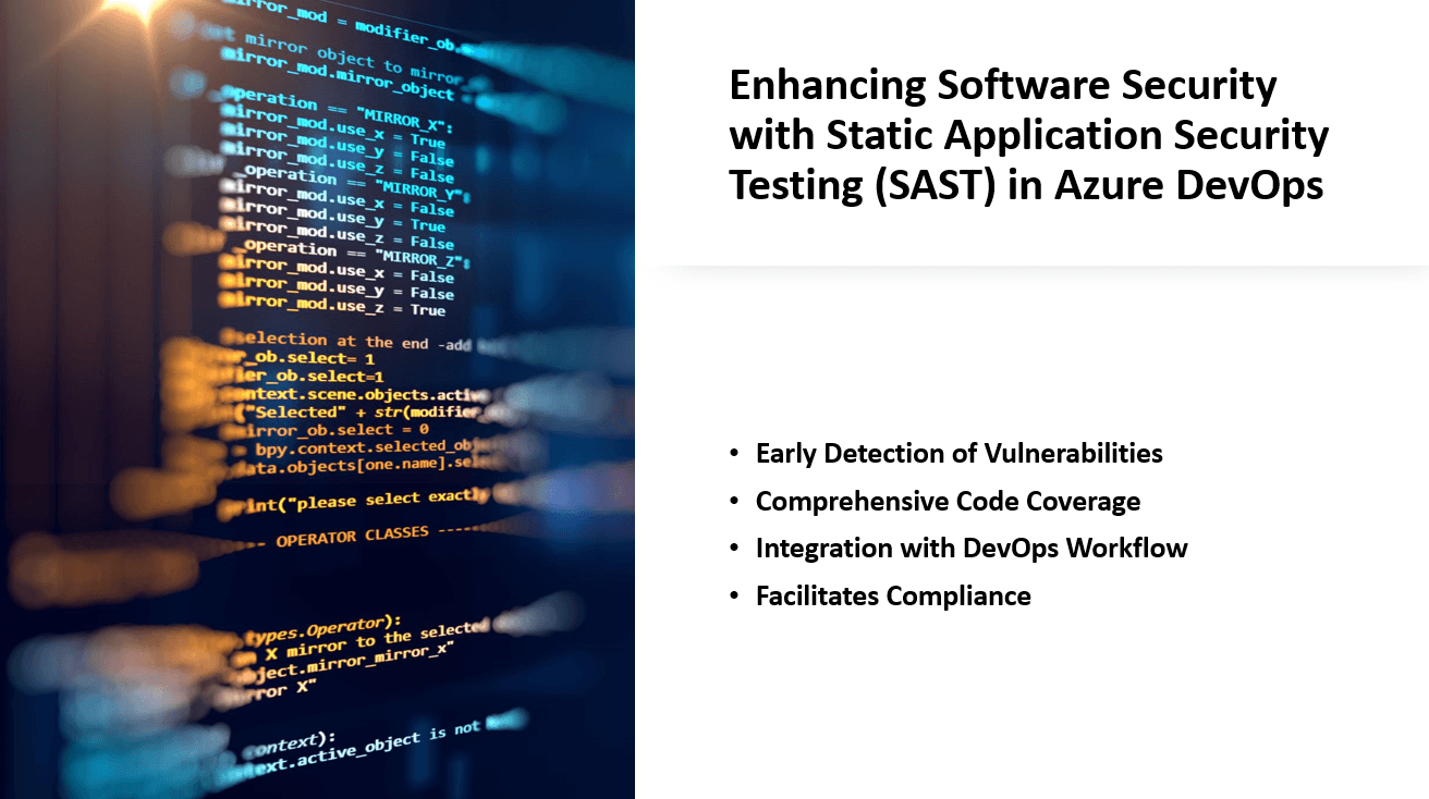 Enhancing Software Security with Static Application Security Testing (SAST) in Azure DevOps