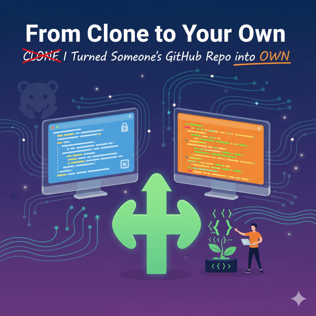From Clone to Your Own — How I Turned Someone’s GitHub Repo into Mine